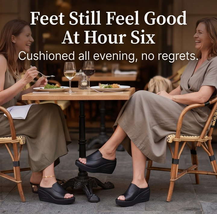 Luneva™ - Cushioned Wedge Sandals for Wide Feet