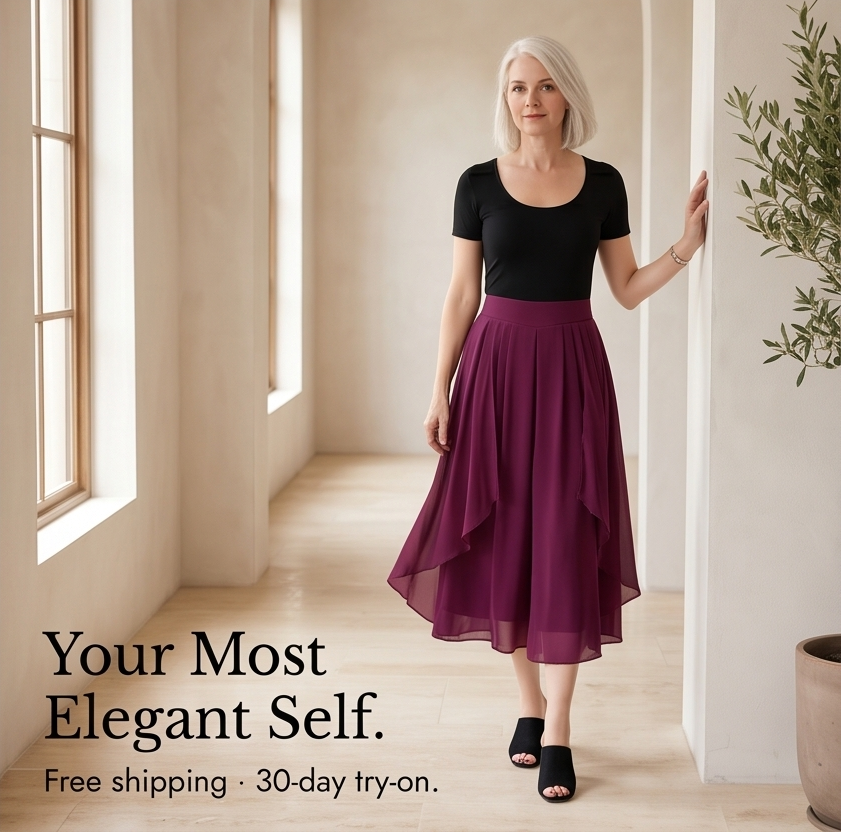 Sevella™ – High-Waist Culottes with Skirt Drape