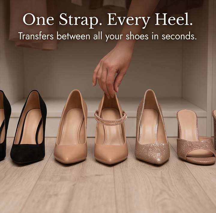 Strella™ – Instant Glam Rhinestone Heel Straps