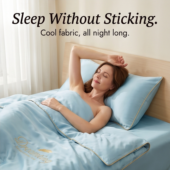 DreamCool™ – Cooling Ice-Silk 4-Piece Bedding Set