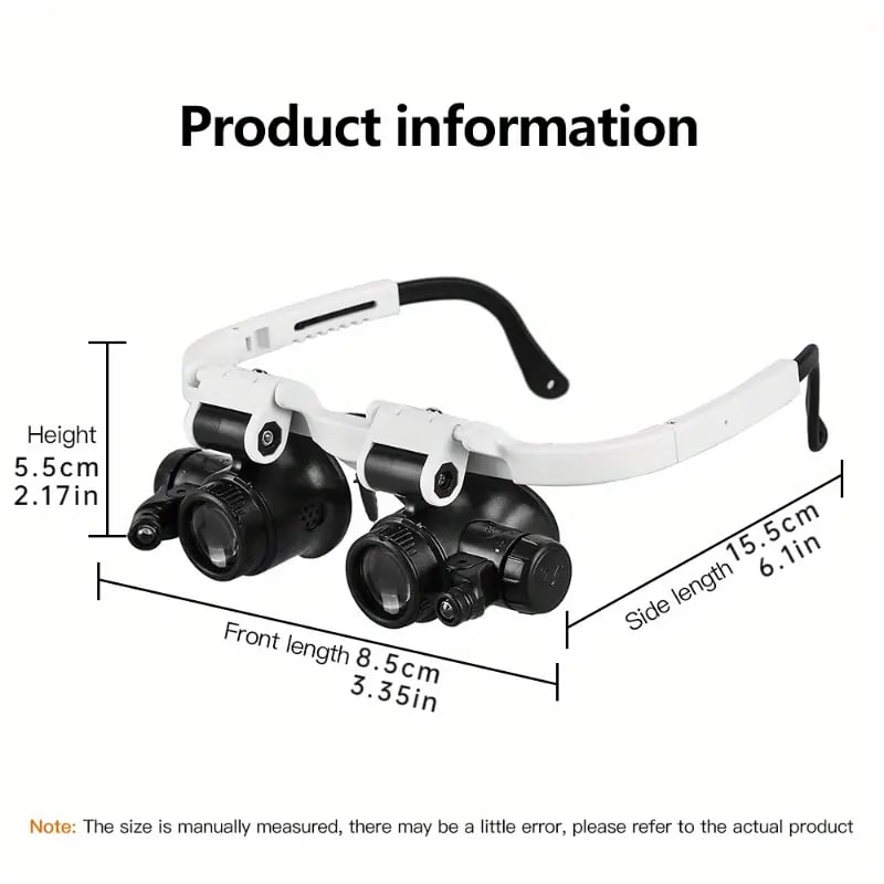 MagniPro™ – LED Magnifying Glasses with Interchangeable Lenses (50% Off)