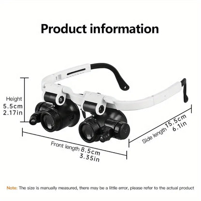 MagniPro™ – LED Magnifying Glasses with Interchangeable Lenses (50% Off)