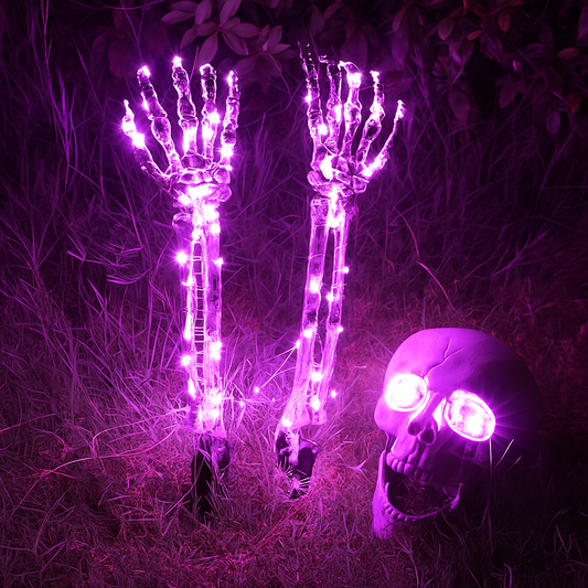 Hauntlet™ – Skeleton Lawn Stakes with LED Lights (50% Off)