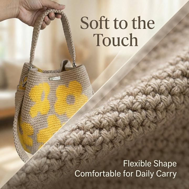 Bloomara – Handmade Crochet Flower Tote Bag