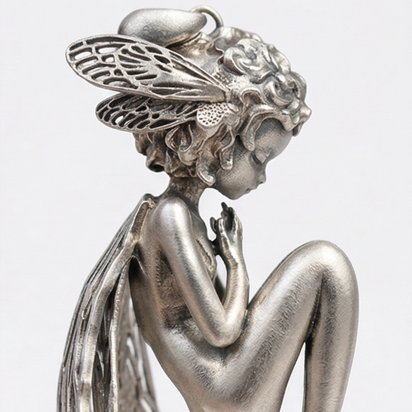 Faeluna™ – Sculpted Fairy Spirit Pendant