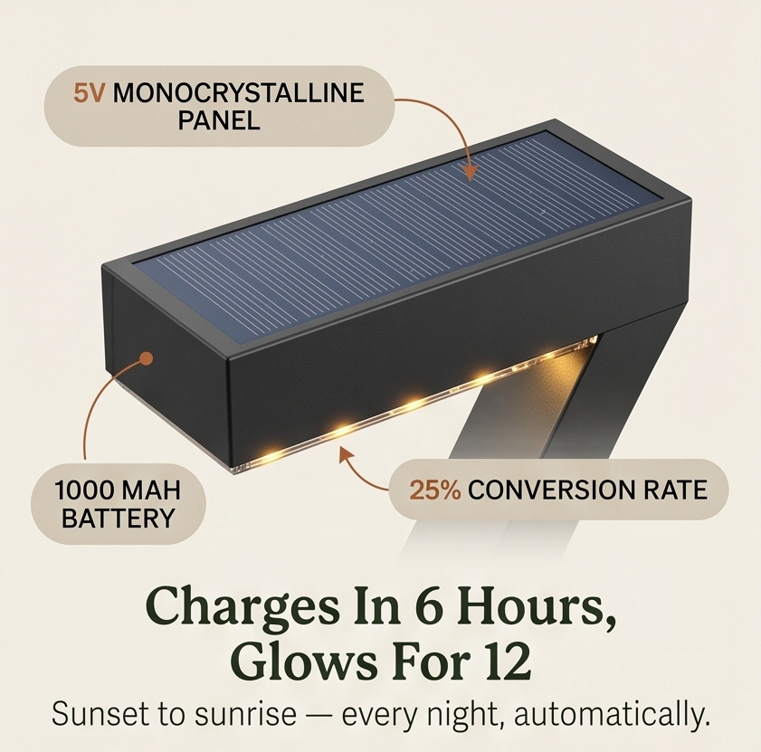 Glowfern™ – Sculptural Solar Pathway Lights (Set of 4)
