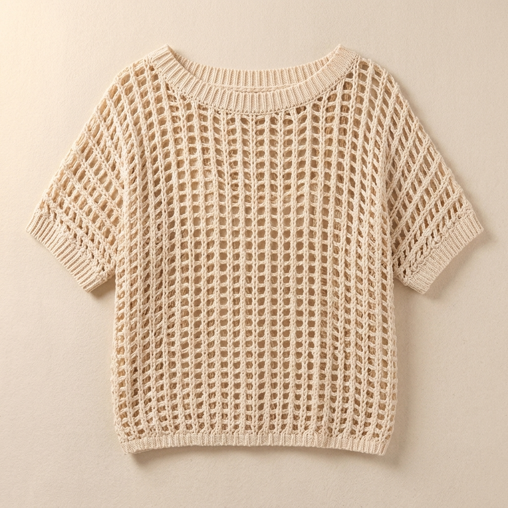 Aerela™ – Breezy Open Weave Knit Top