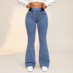 Curvela™ – High Waist Stretch Flare Jeans