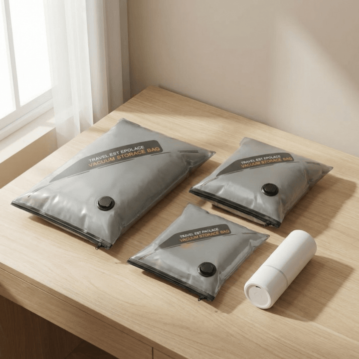 Packflat™ – Space Saving Vacuum Bags with Electric Pump
