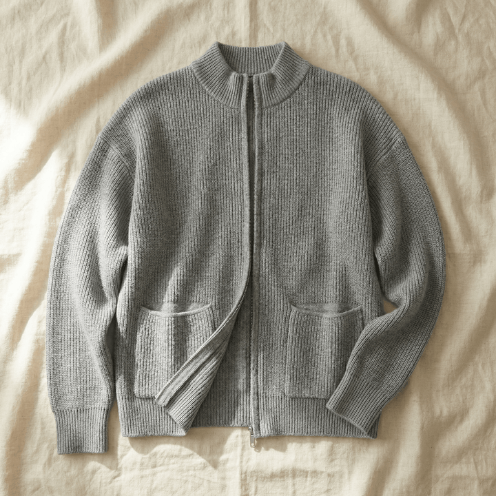 Covena™ – Soft Knit Zip Up Cardigan with Pockets