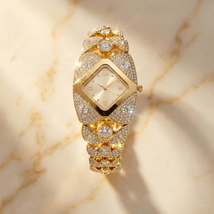 Lumivra™ Sparkling Rhinestone Vintage Watch