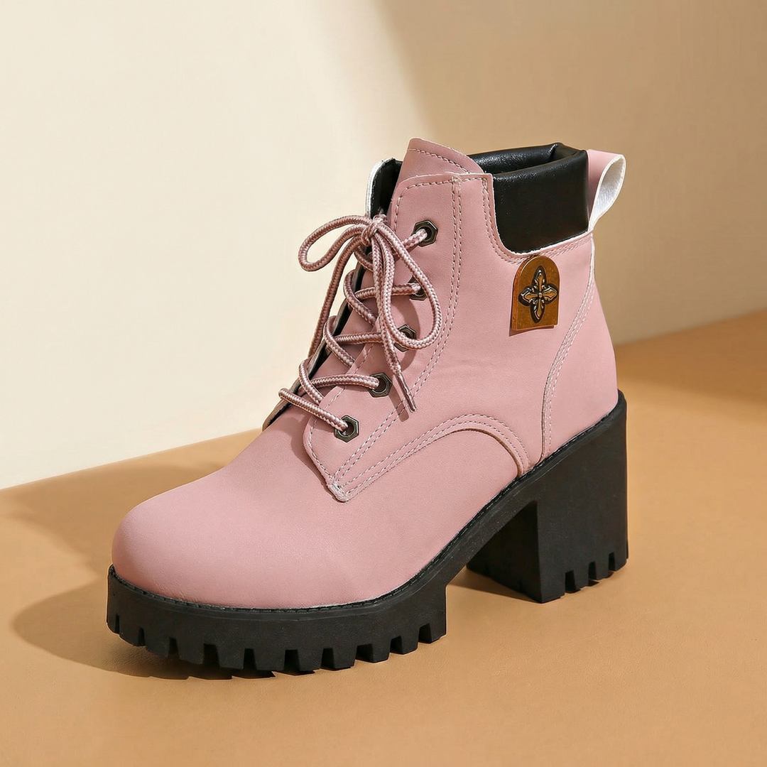 Stridara™ Lightweight Chunky Platform Combat Boot