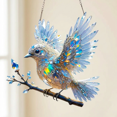 Lumara™ – Iridescent Bluebird Suncatcher Ornament
