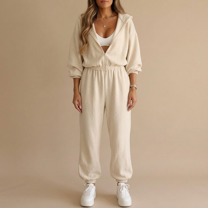 Elowyn™ – Cozy One Piece Hooded Jumpsuit
