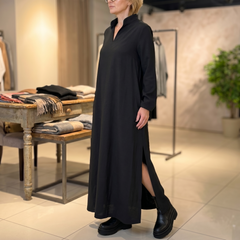 Lunavia™ - Loose Maxi Dress with Side Slits