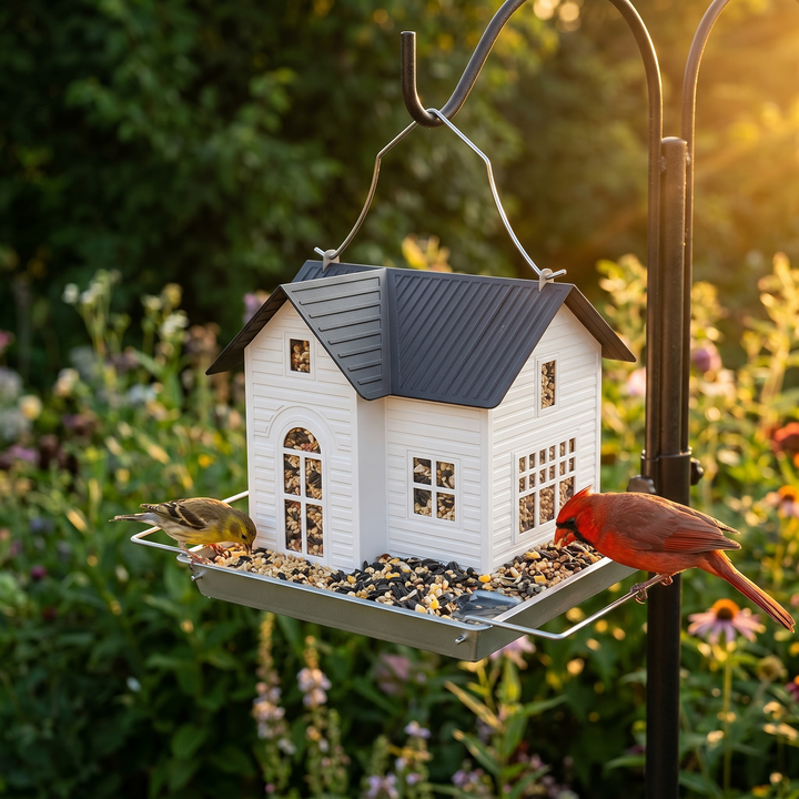 Lumora™ - Solar Bird House Feeder with Auto Glow Windows