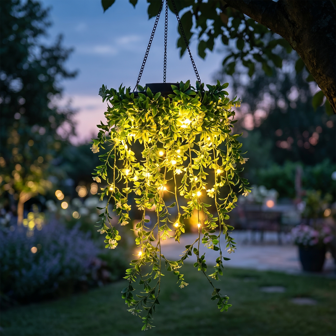 Lumivia™ - Solar Hanging Ivy Lantern for Magical Evening Gardens