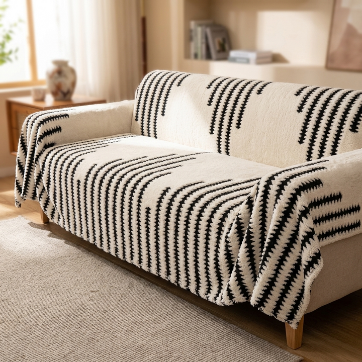 Velura™ – Non-Slip Plush Couch Cover