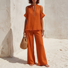Soléva™ – Crochet Linen Vacation Set