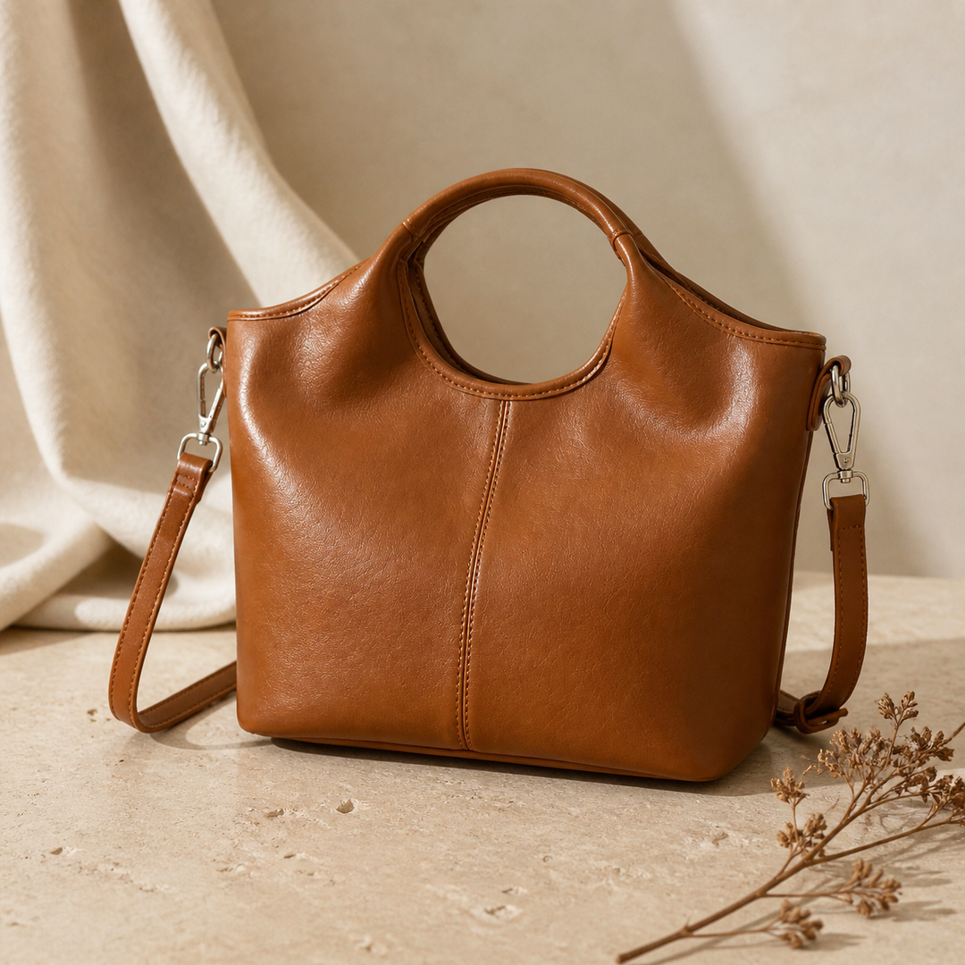 Halona™ – Sculpted Soft Leather Tote
