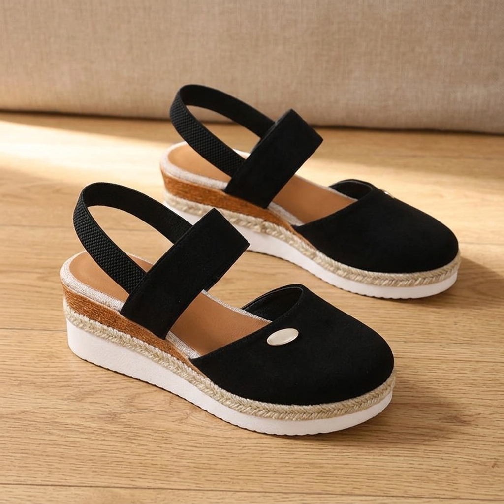 Stepwell™ – Cushioned Espadrille Wedge Sandals