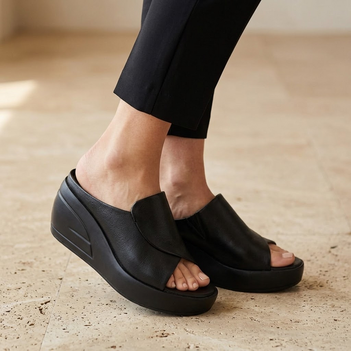 Luneva™ - Cushioned Wedge Sandals for Wide Feet