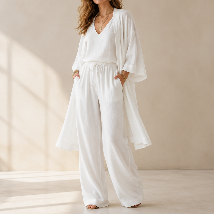 Eloria™ - Elegant 3-Piece Loungewear Set for Effortless Style