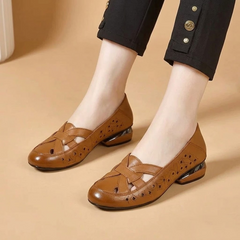 Lorella™ – Woven Cutout PU Slip-On Flat