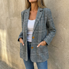 Hartlyn™ – Classic Glen Plaid Blazer