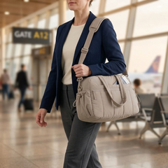 Cloudara™ — Lightweight Quilted Carry All Tote