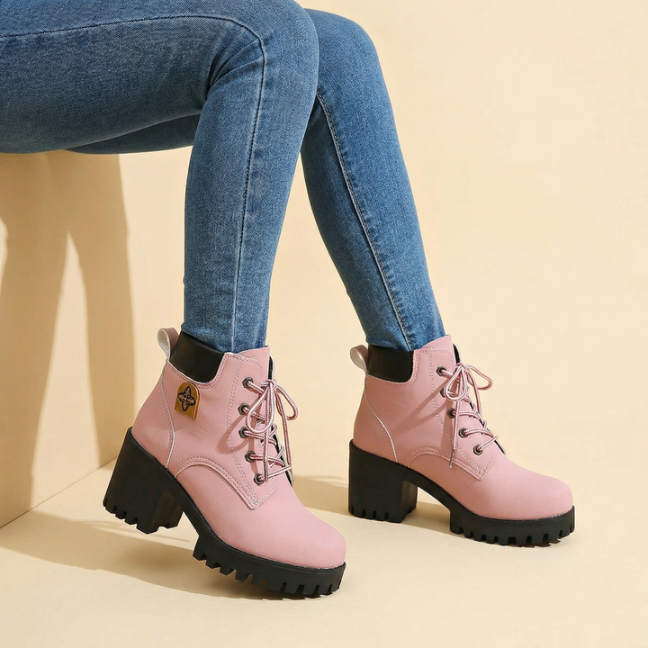 Stridara™ Lightweight Chunky Platform Combat Boot
