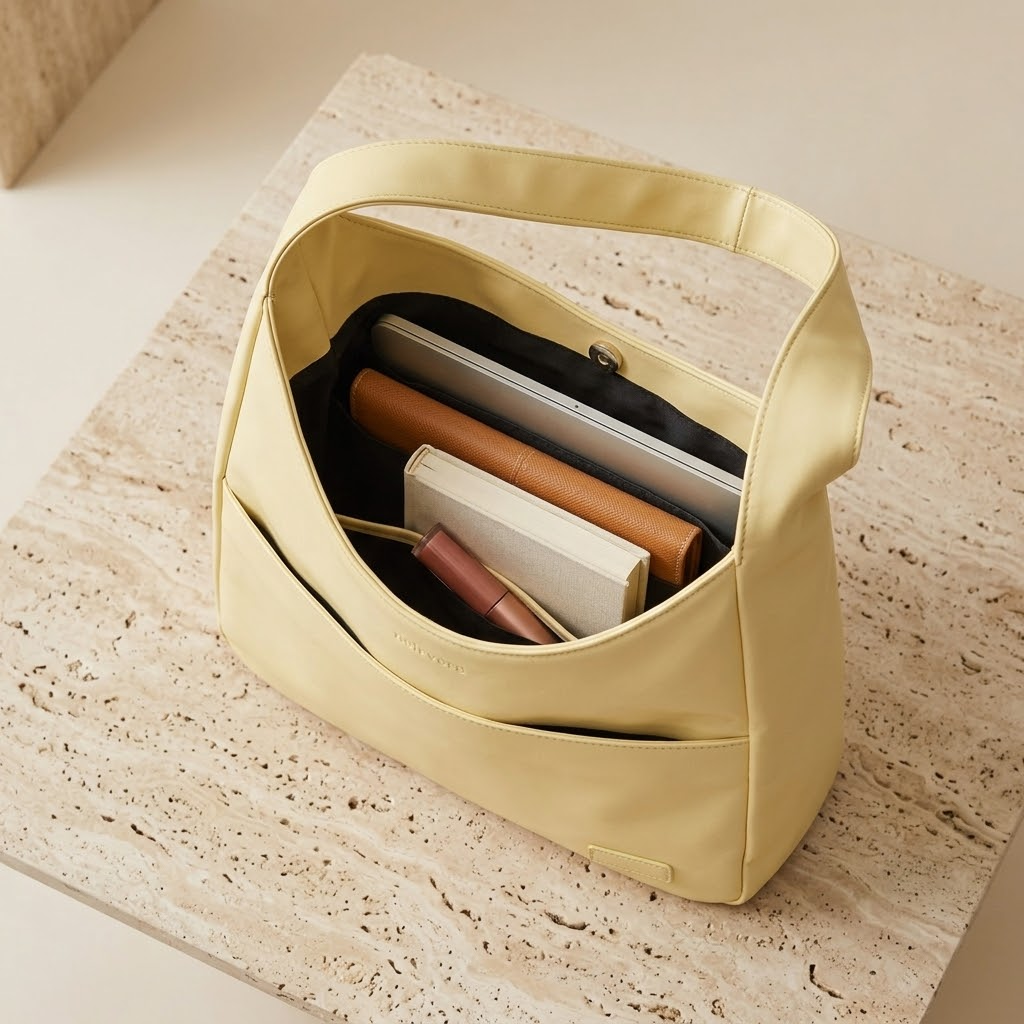 Lunavelle™ – Soft Shoulder Bag for Work and Every Day