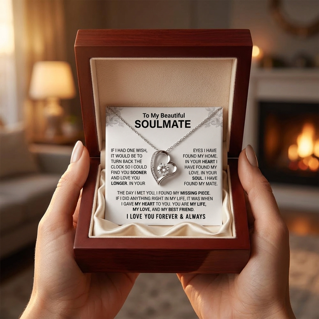 Soulmira™ – Soulmate Heart Necklace with Love Letter