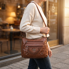 Veluna™ – Multi-Pocket Crossbody Bag for Everyday Carry