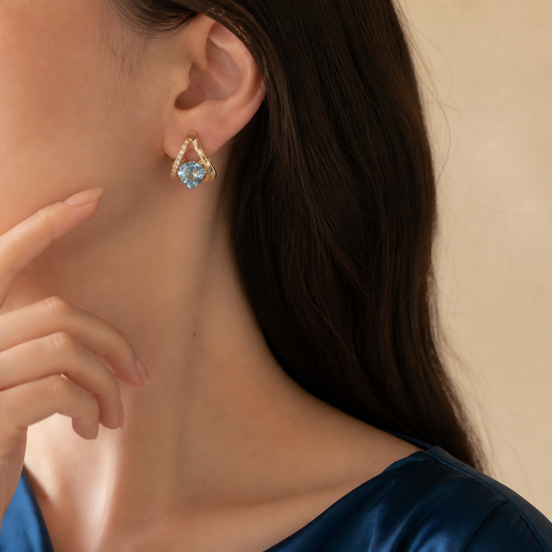 Lunavia™ – V-Frame Heart Earrings