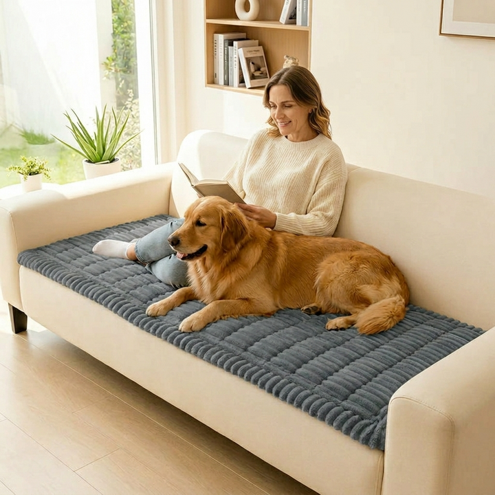 Pawlora™ – Plush Non Slip Couch Protector for Pets