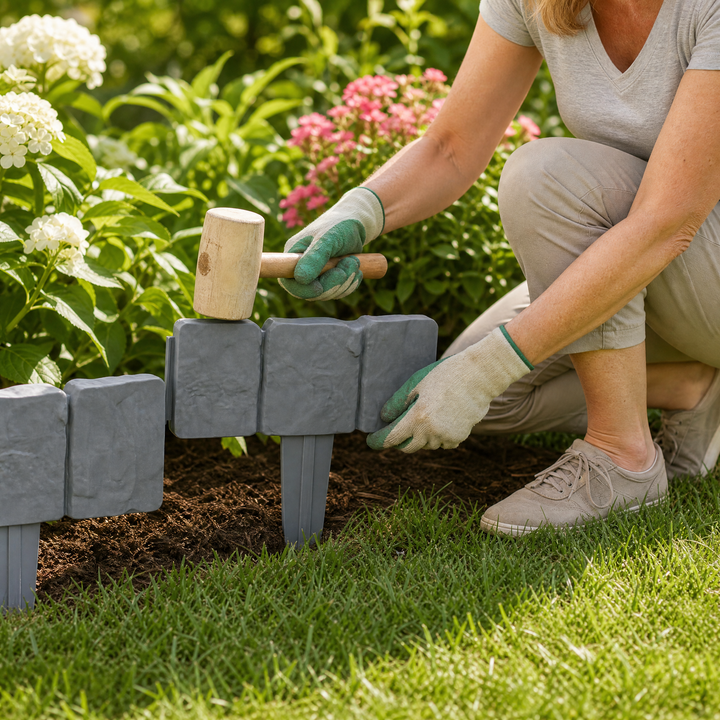 Lawnframe™ – Hammer-In Stone Garden Edging
