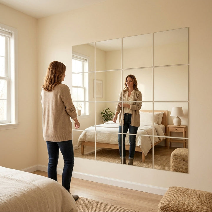 Clearvue™ – Shatterproof Full Length Wall Mirror Tiles