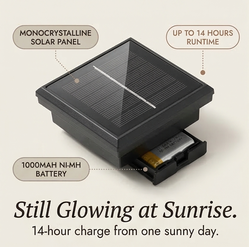 Lumiara™ – Vintage Glow Solar Walkway Light