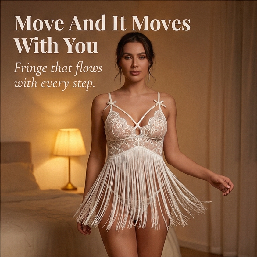Inara™ – Lace Tassel Suspender Dress Set