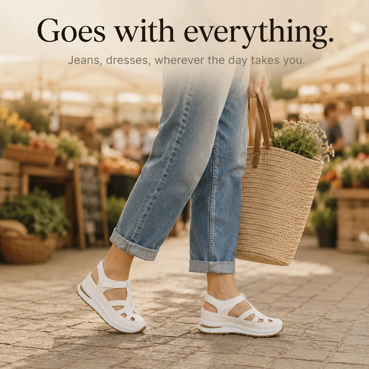 Velora – Cushioned Platform Sandals with Adjustable Strap for All-Day Comfort