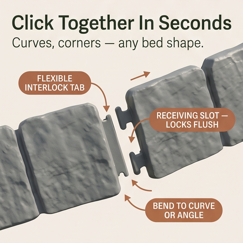 Lawnframe™ – Hammer-In Stone Garden Edging