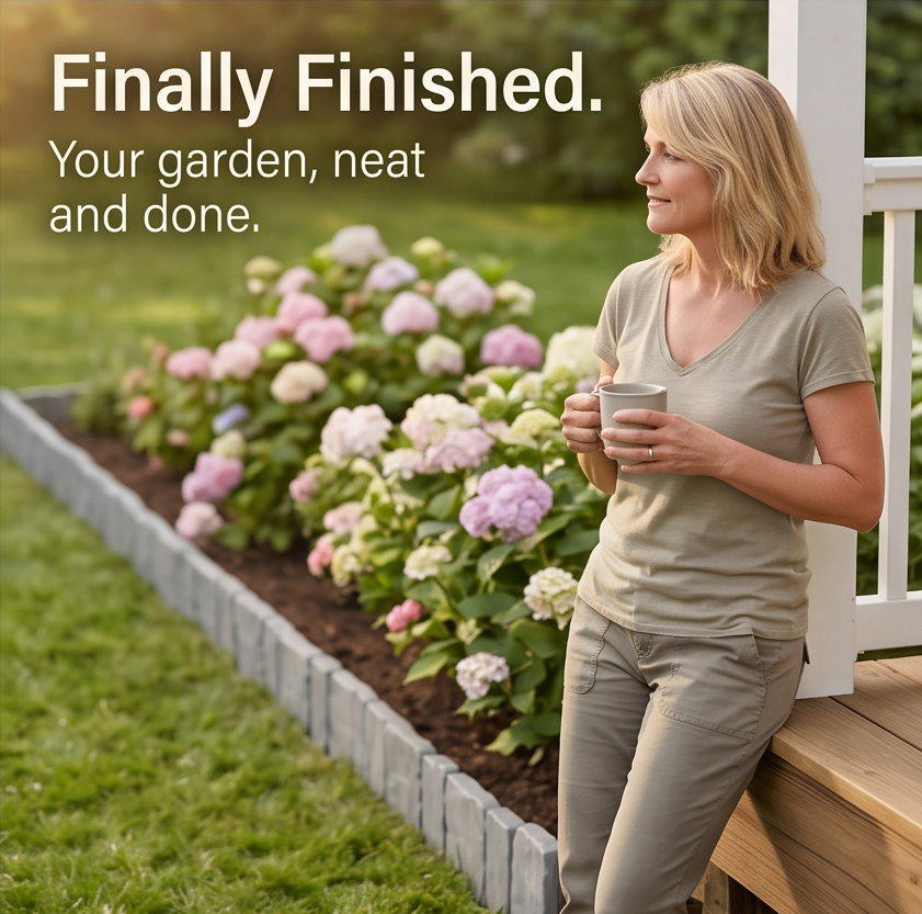 Lawnframe™ – Hammer-In Stone Garden Edging