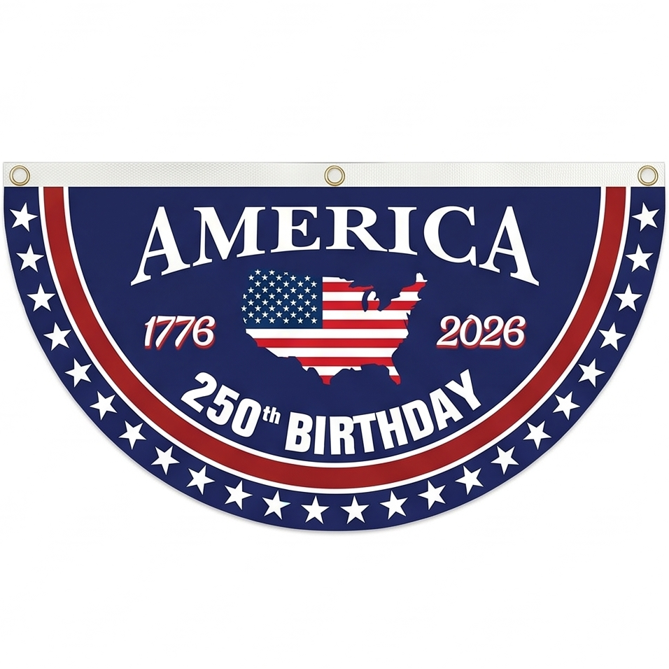Libertara - 250th Anniversary America Fan Flag