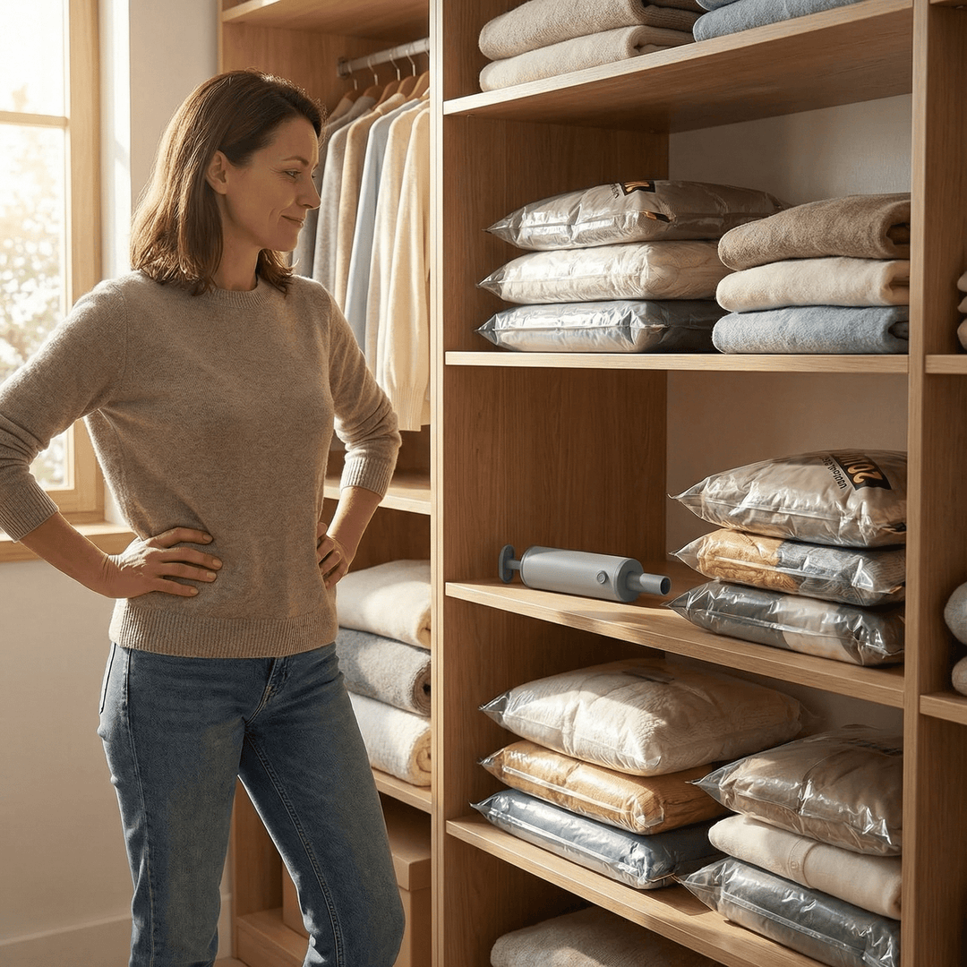 Packflat™ – Space Saving Vacuum Bags with Electric Pump