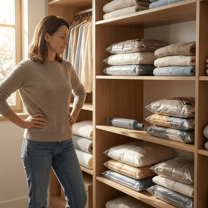 Packflat™ – Space Saving Vacuum Bags with Electric Pump