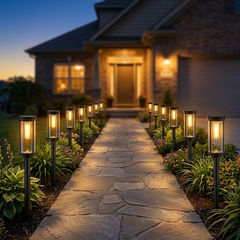 Lumiara™ – Vintage Glow Solar Walkway Light