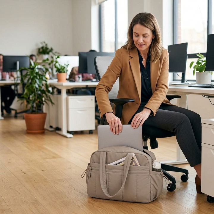 Cloudara™ — Lightweight Quilted Carry All Tote