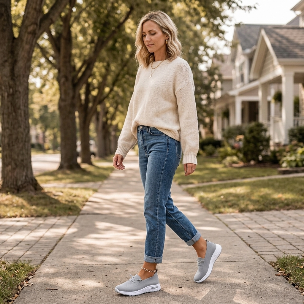Strideflow™ – Lightweight Mesh Slip-On Sneakers