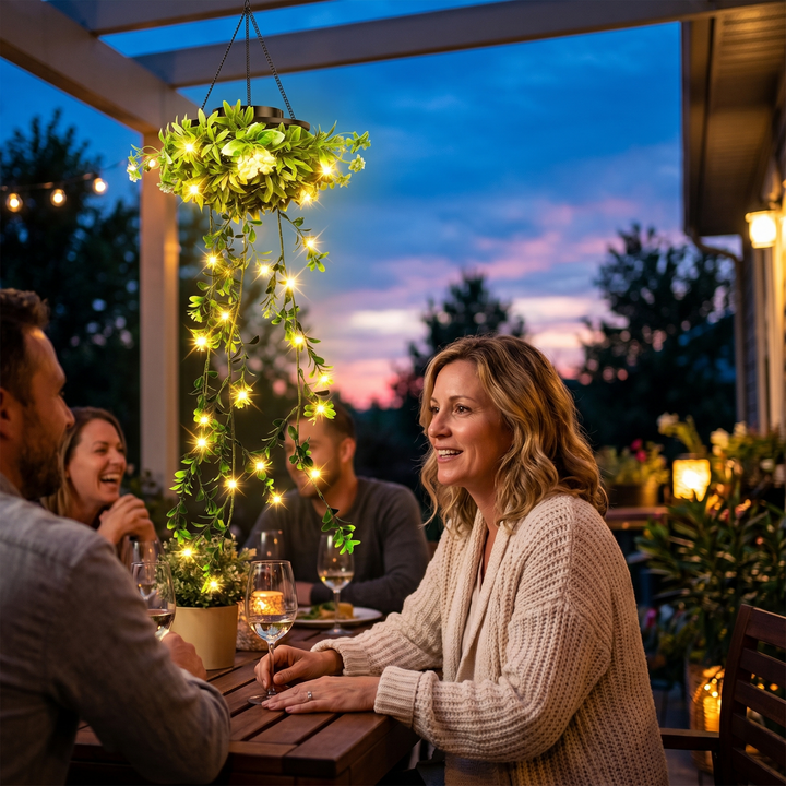Lumivia™ - Solar Hanging Ivy Lantern for Magical Evening Gardens